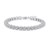 3.5 Carat Moissanite Silver Bracelet