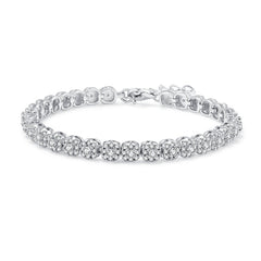 3.5 Carat Moissanite Silver Bracelet