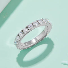 Full Eternity Moissanite Ring for Women