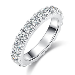 Classic Full Eternity Moissanite Ring