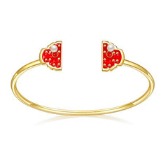 Enamel Forbidden City Gate with Pearl Bracelet