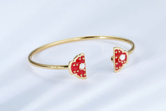 Enamel Forbidden City Gate with Pearl Bracelet