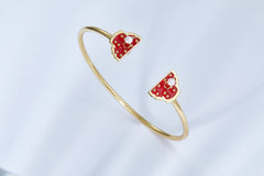 Enamel Forbidden City Gate with Pearl Bracelet