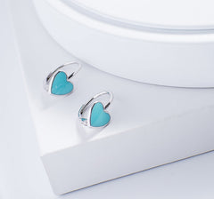 Little Heart Enamel Drop Earrings