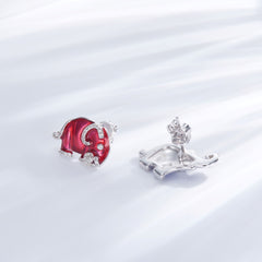 Couple Elephant Enamel Studs for Women