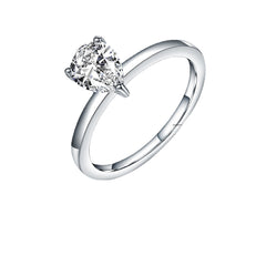 Fashion Light Luxury Natural Colourful Gemstone S925 Sterling Silver Three Prongs Ring for Women