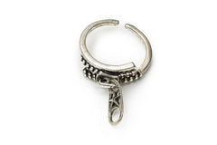 Classic Zip Ring -Silver Ring for Women