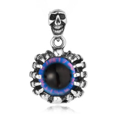 Halloween Skull Devil's Eye Titanium Steel Pendant for Men