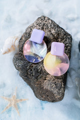 Purple Lavender in Summer Drop Earrings