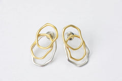 Irregular Triple Layered Earrings