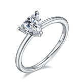 1CT Trangular Cut Moissanite Engagement Ring