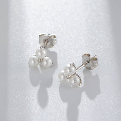 Daily Style Pearl Silver Studs Earrings for Women
