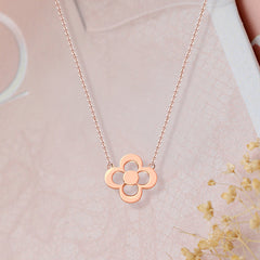 Four-leaf Clover Silver Necklace
