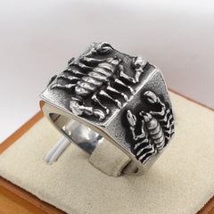 Retro Scorpion Relief Titanium Steel Ring for Men