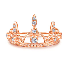 Zircon King Crown Silver Ring