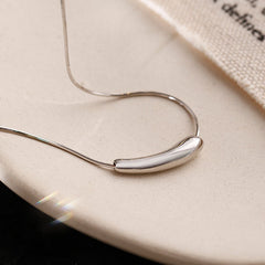 Eggplant Pendant Silver Necklace for Women