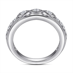 Marquise Shape with Zircon Silver Ring for Women