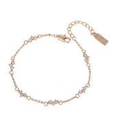 Small Zircon Silver Bracelet for Women