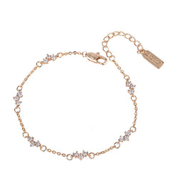 Small Zircon Silver Bracelet for Women