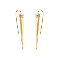 Circular Cone Silver Hook Earrings for Women