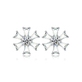 Zircon Rudder Silver Studs Earrings for Women