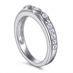 Marquise Shape with Zircon Silver Ring for Women