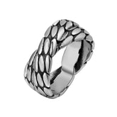 Retro Cross X Titanium Steel Ring for European and American Style