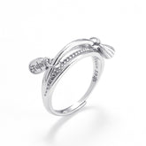 Lotus Seedpod Creative Multilayer Opening Sterling Silver Ring