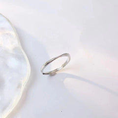 Mobius Silver Ring for Women