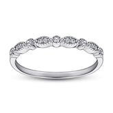 Marquise and Round Zircon Silver Ring for Women