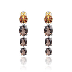 Beading Silver Drop Earrings for Women