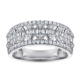 Exaggerated Marquise Shape with Zircon Silver Ring for Women