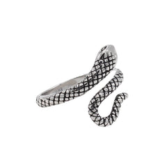 Simple Snake Titanium Steel Ring for Men