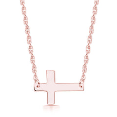 Cross Pendant Silver Necklace for Women