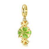 Green Bow Candy Zircon Silver Pendant
