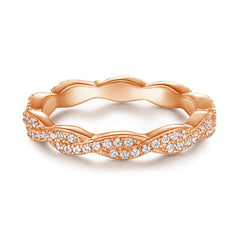 Zircon Twist Eternal Silver Ring