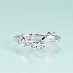 S925 Sterling Silver with Zircon Ring
