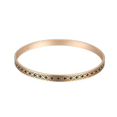 Four-leaf Grass Pattern Silver Bracelet for Women