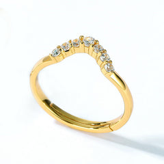 Willow Branch Zircon Opening Sterling Silver Ring Pack