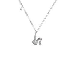 Little Bunny Pendants 925 Silver Collarbone Necklace for Women