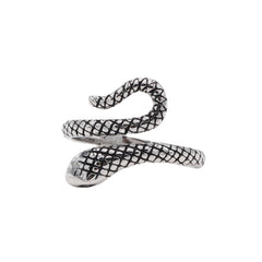 Simple Snake Titanium Steel Ring for Men