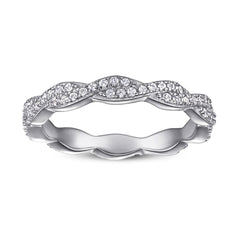 Zircon Twist Eternal Silver Ring