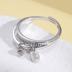 Lotus Seedpod Creative Multilayer Opening Sterling Silver Ring