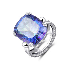 Luxurious 925 Silver Crystal Ring