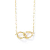 Geometric Twisted Double Clasp Sterling Silver Necklace for Women