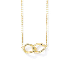 Geometric Twisted Double Clasp Sterling Silver Necklace for Women