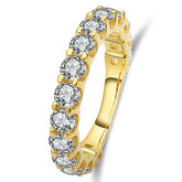 Luxury Temperament Fashion S925 Sterling Silver Zircon Ring