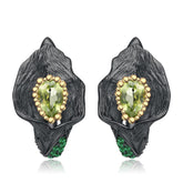 Italian Creative Flower Design Silver Studs Earrings for Women