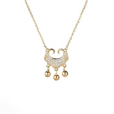 (Two Colours) Lucky lock Pendants 925 Silver Collarbone Necklace for Women