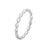 Fashionable and Minimalist Korean Edition Round Bead Women's Fine Ring Summer Tail Ring